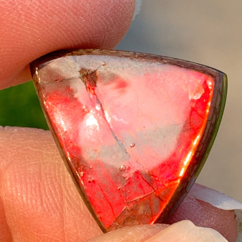 19.04cts Natural Canadian Ammolite Stone - Picture 15 of 17